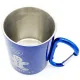 Mug en Inox Bleu Mannele Bretzel Mousqueton Obernai