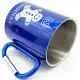 Mug en Inox Bleu Mannele Bretzel Mousqueton Obernai