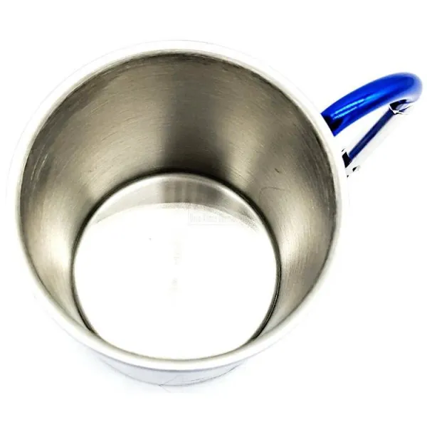 Stainless Steel Mug Blue Mannele Pretzel Carabiner Obernai