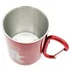 Mug en Inox Rouge Bretzel Mannele avec Mousqueton Obernai