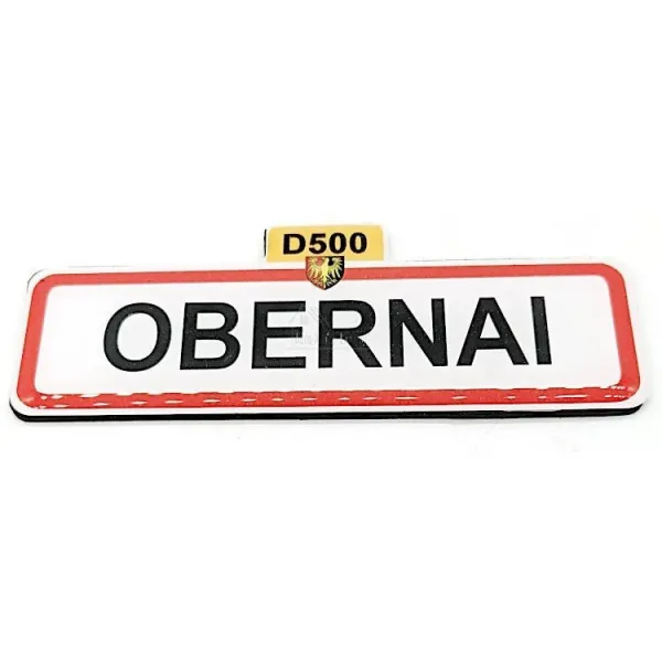 Dekorativer Magnet Stadtschild Obernai