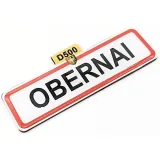Dekorativer Magnet Stadtschild Obernai