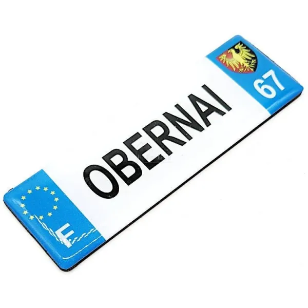 Dekorativer Magnet für das Ortsschild Obernai