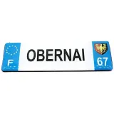 Magnet Décoratif Plaque de Signalisation Obernai