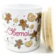 Pot en Céramique Couvercle Bois décor Mannele Bretzel Obernai