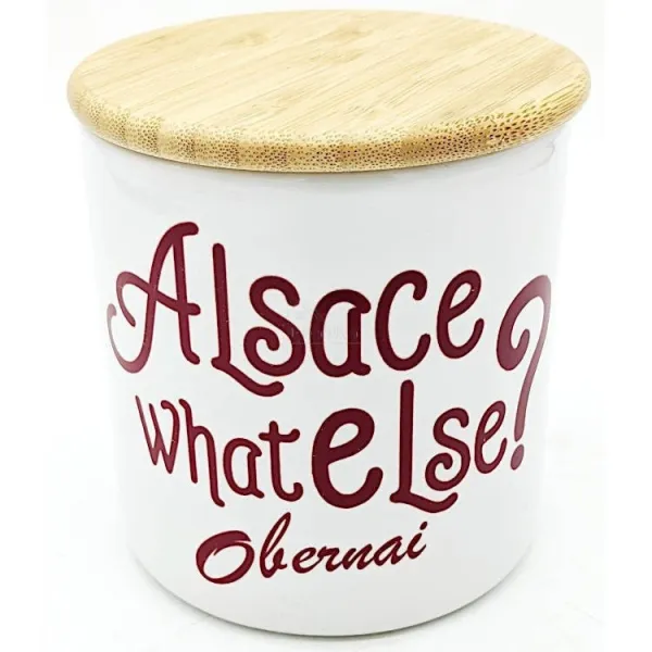Ceramic Pot with Wooden Lid Alsace What Else Obernai