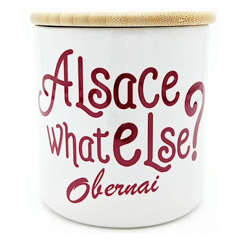 Ceramic Pot with Wooden Lid Alsace What Else Obernai