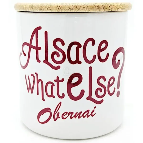 Ceramic Pot with Wooden Lid Alsace What Else Obernai