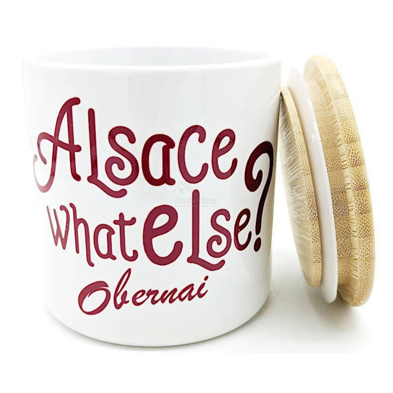 Ceramic Pot with Wooden Lid Alsace What Else Obernai