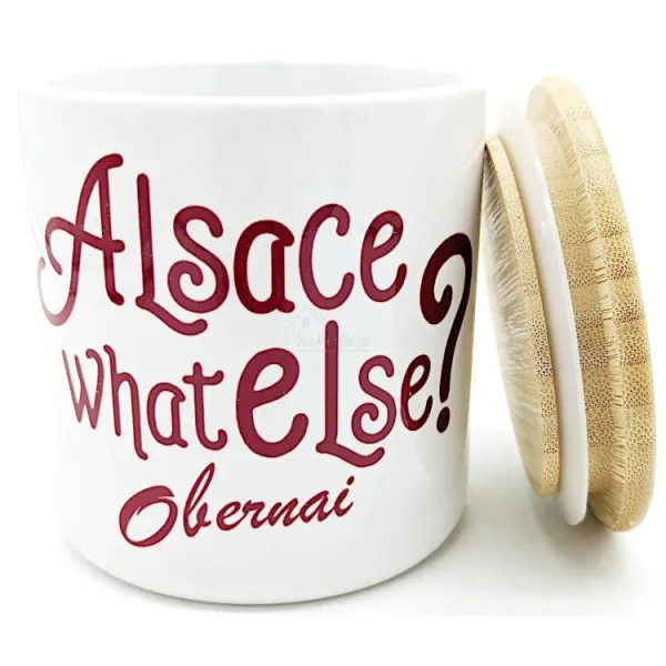 Ceramic Pot with Wooden Lid Alsace What Else Obernai