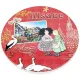 Dessous de Plat rond décor Cigognes Alsace et Obernai
