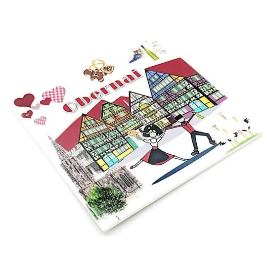 Square Dancers and Stork Placemat in Obernai