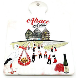 Platter Coaster decorated with wine festival Obernai