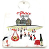 Platter Coaster decorated with wine festival Obernai
