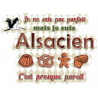 Adhésif Humoristique de l'Alsacien parfait