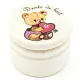 Boite à Dent de Lait décor Ourson en Bois de Charme