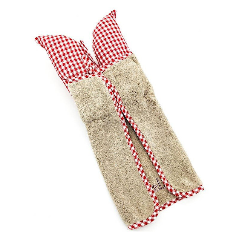 Lovely Elsa Beige Embroidered Alsace Doll Towel