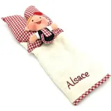 Handtuch Puppe Lovely Elsa Ecru bestickt Elsass