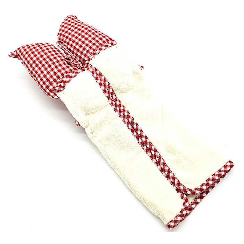 Lovely Elsa Doll Bath Towel Ecru embroidered Alsace