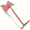Lovely Elsa Doll Bath Towel Ecru embroidered Alsace