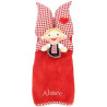 Essuie-Mains Poupée Lovely Elsa Rouge brodé Alsace