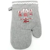 Bestickter Küchenhandschuh mit den 3 Elsässerinnen