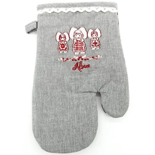 Gant de Cuisine brodé les 3 Alsaciennes