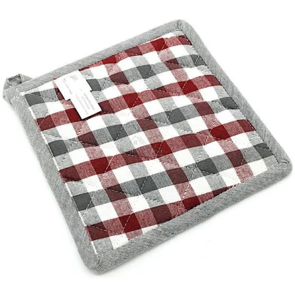 Kitchen Potholder embroidered with the 3 Alsatians