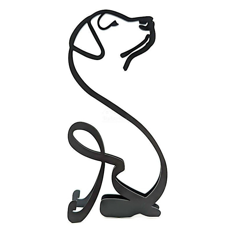 Sculpture abstraite Labrador en Fer
