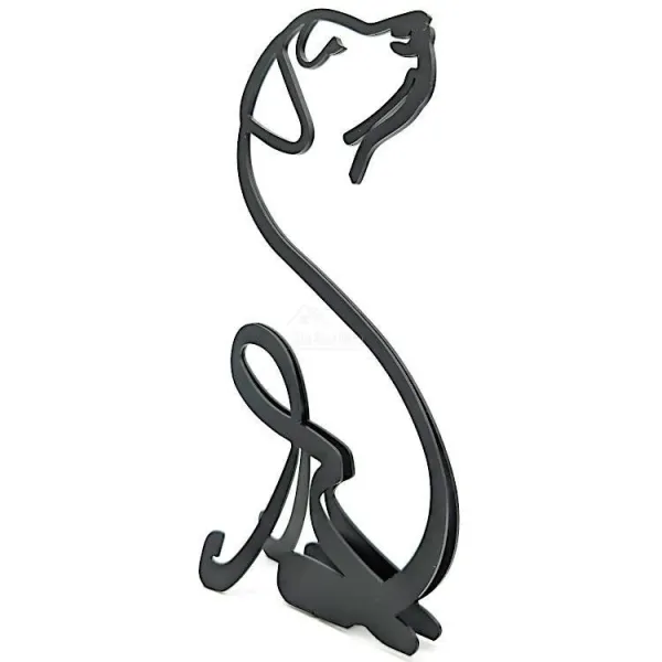 Sculpture abstraite Labrador en Fer