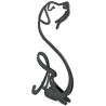Sculpture abstraite Labrador en Fer