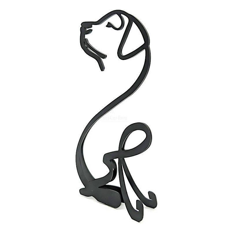 Sculpture abstraite Labrador en Fer