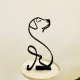 Sculpture abstraite Labrador en Fer