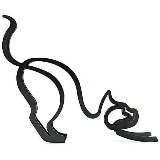 Sculpture abstraite Chat en Fer