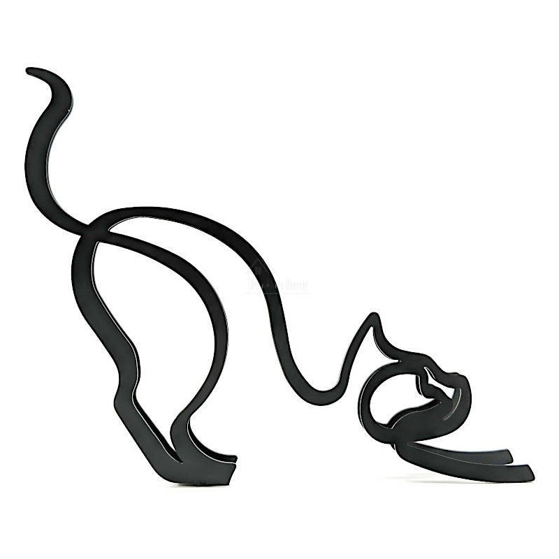 Sculpture abstraite Chat en Fer