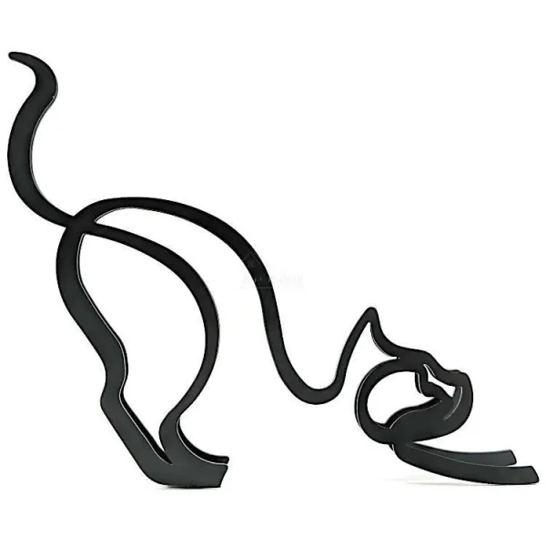 Sculpture abstraite Chat en Fer