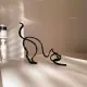 Sculpture abstraite Chat en Fer
