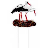 Marque Page en Plexiglass Duo de Cigogne en Nid
