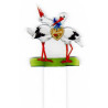 Plexiglass Bookmark Duo of Storks Heart Alsace