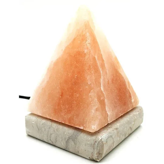 Lampe de Sel Pyramide USB en Cristal de Sel de l’Himalaya