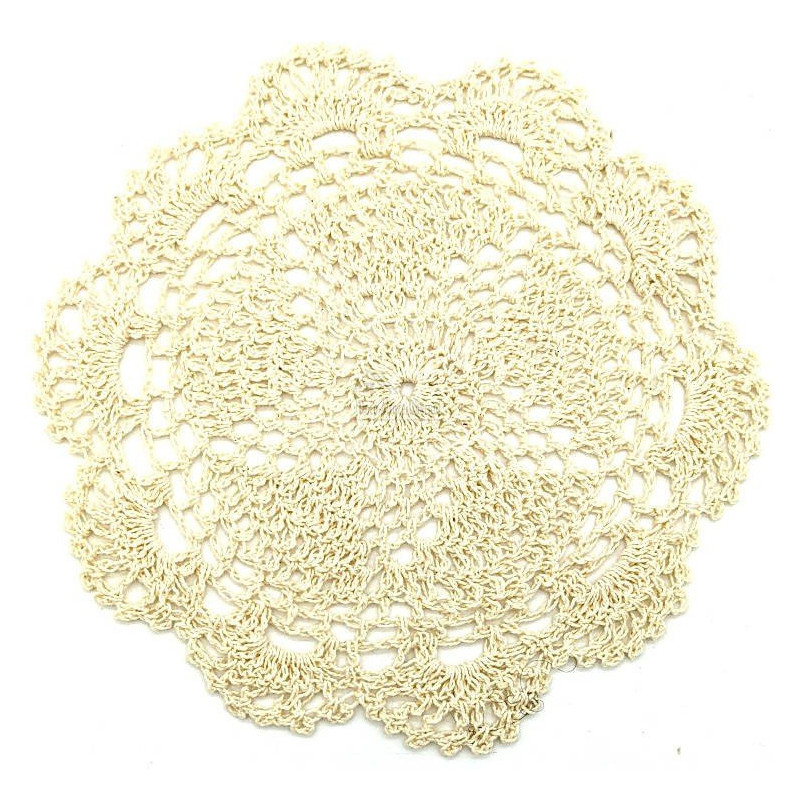 Set of 4 Knitted Coasters 100% Cotton