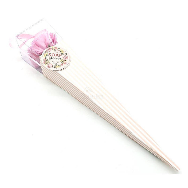 Offrez une Oeillet Rose en Pétales de Savon