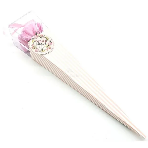 Offrez une Oeillet Rose en Pétales de Savon