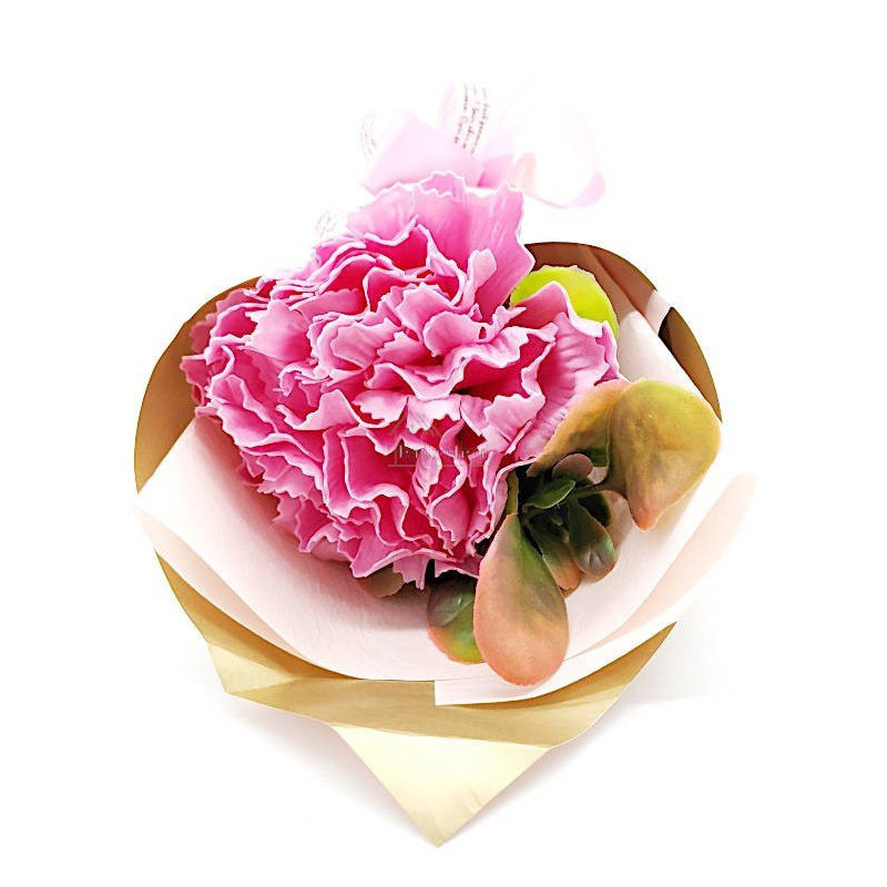 Offrez un Bouquet d'Oeillet Rose en Pétales de Savon