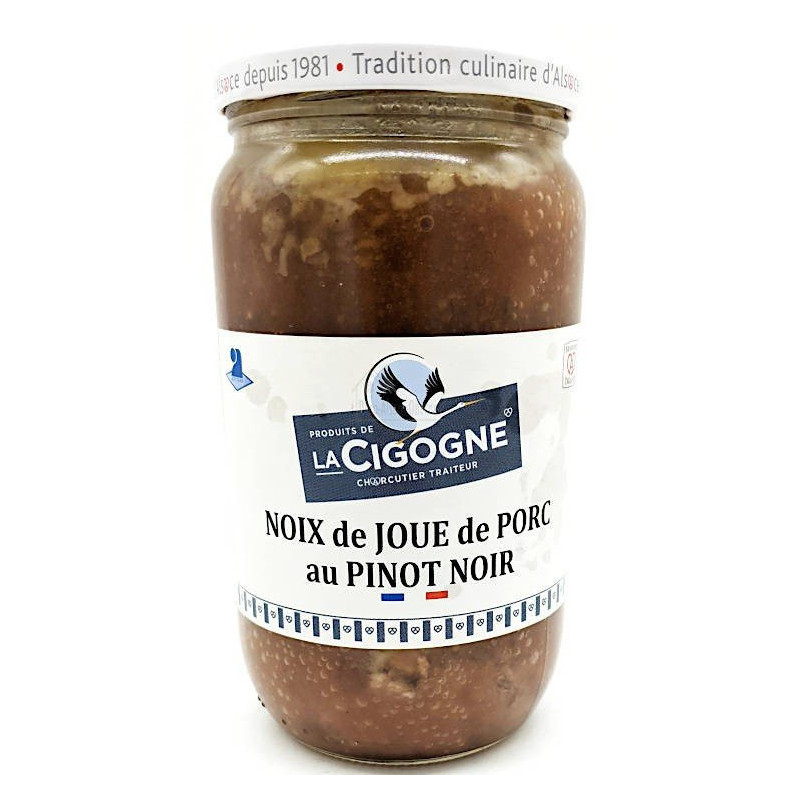 Schweinebacke mit Pinot Noir 750 gr