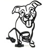 Abstrakte Skulptur Boxer aus Eisen