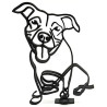Abstrakte Skulptur Boxer aus Eisen