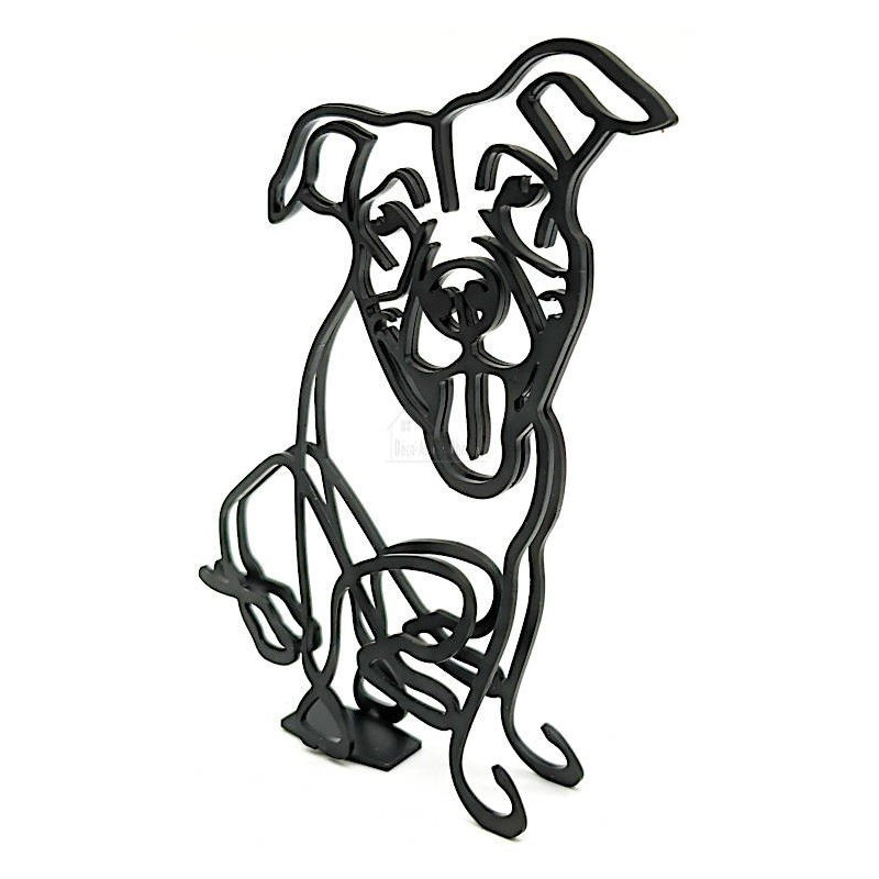 Abstrakte Skulptur Boxer aus Eisen