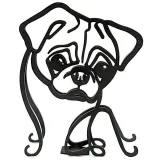 Sculpture abstraite Carlin en Fer