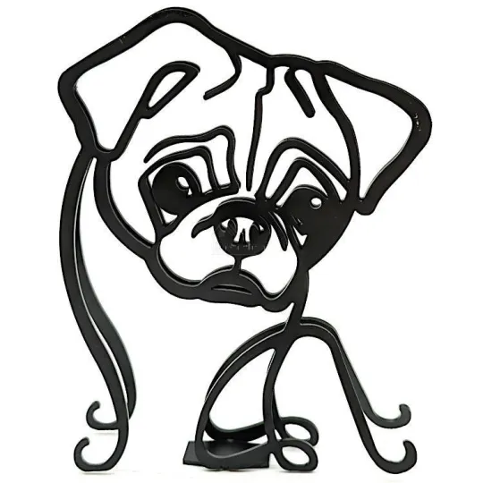 Sculpture abstraite Carlin en Fer